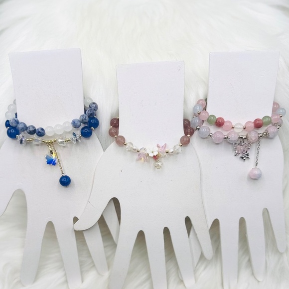 Beaded Bracelet Bundle Lot for Small Wrist Multicolored - Picture 6 of 6